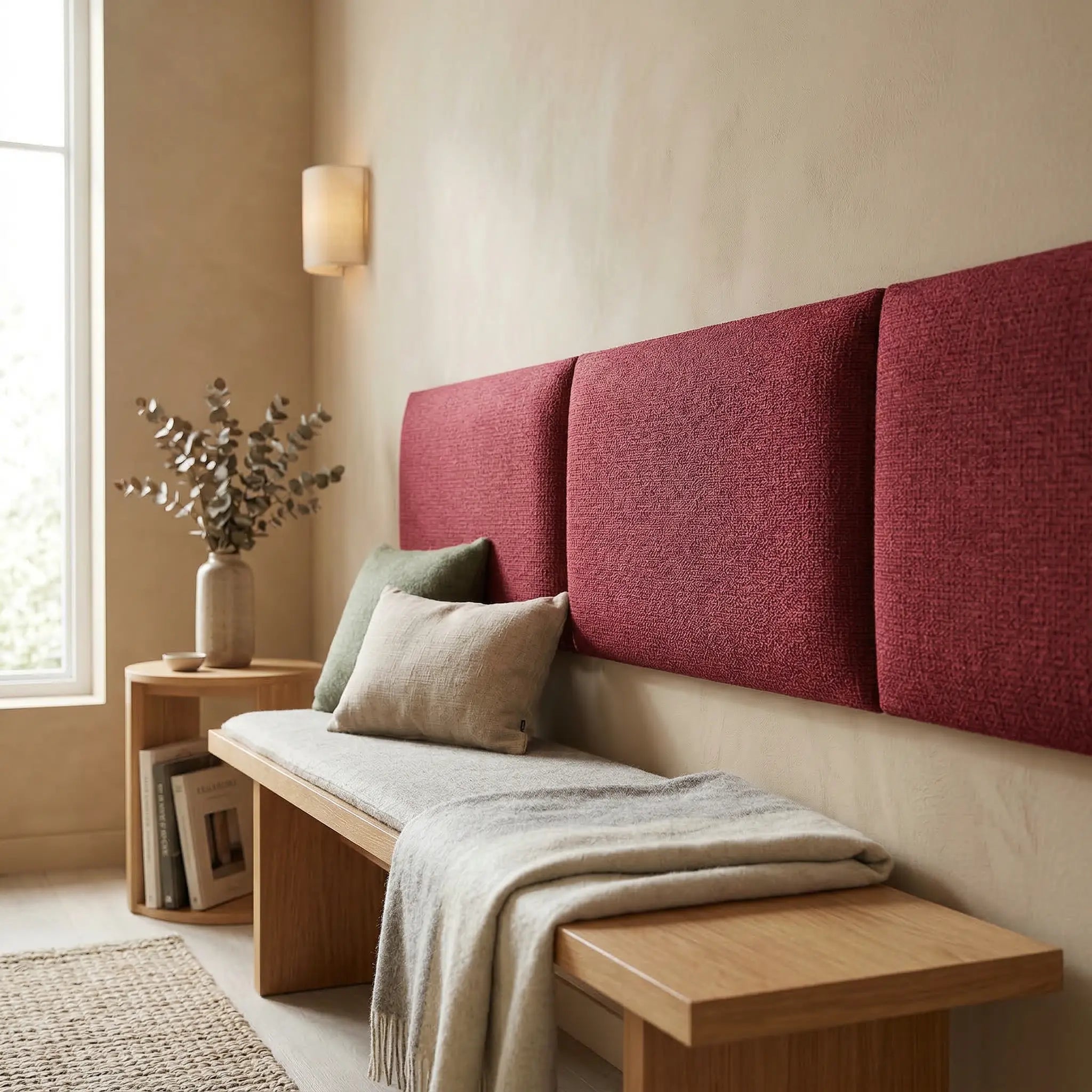 Softwalls Rueckenpolster Rueckenlehne fuer die Wand Sitzecke Sitzbank 8 Capri - 06 Chianti