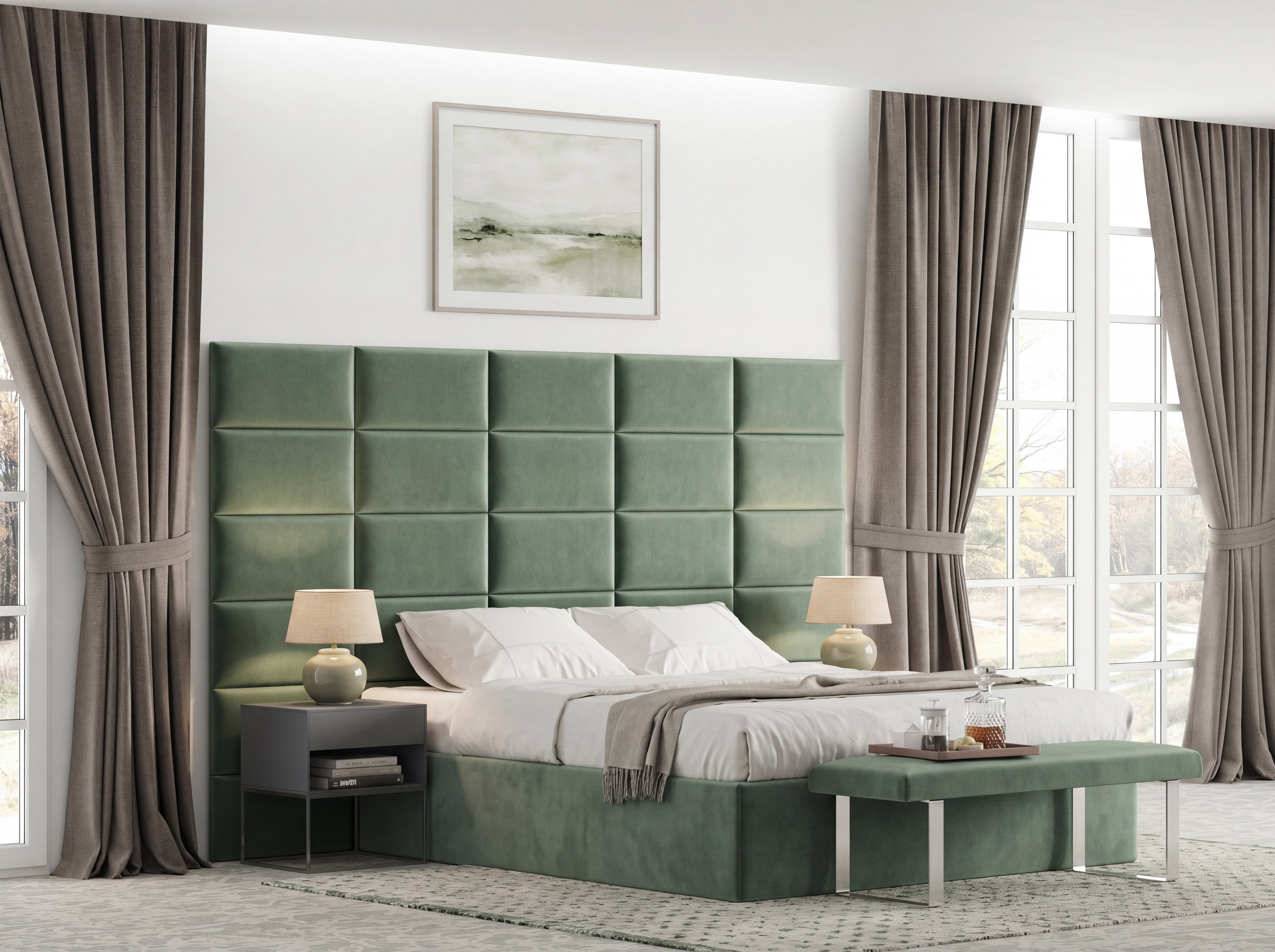 RECHTECK 60X30 RIVIERA SAMT Wandkissen