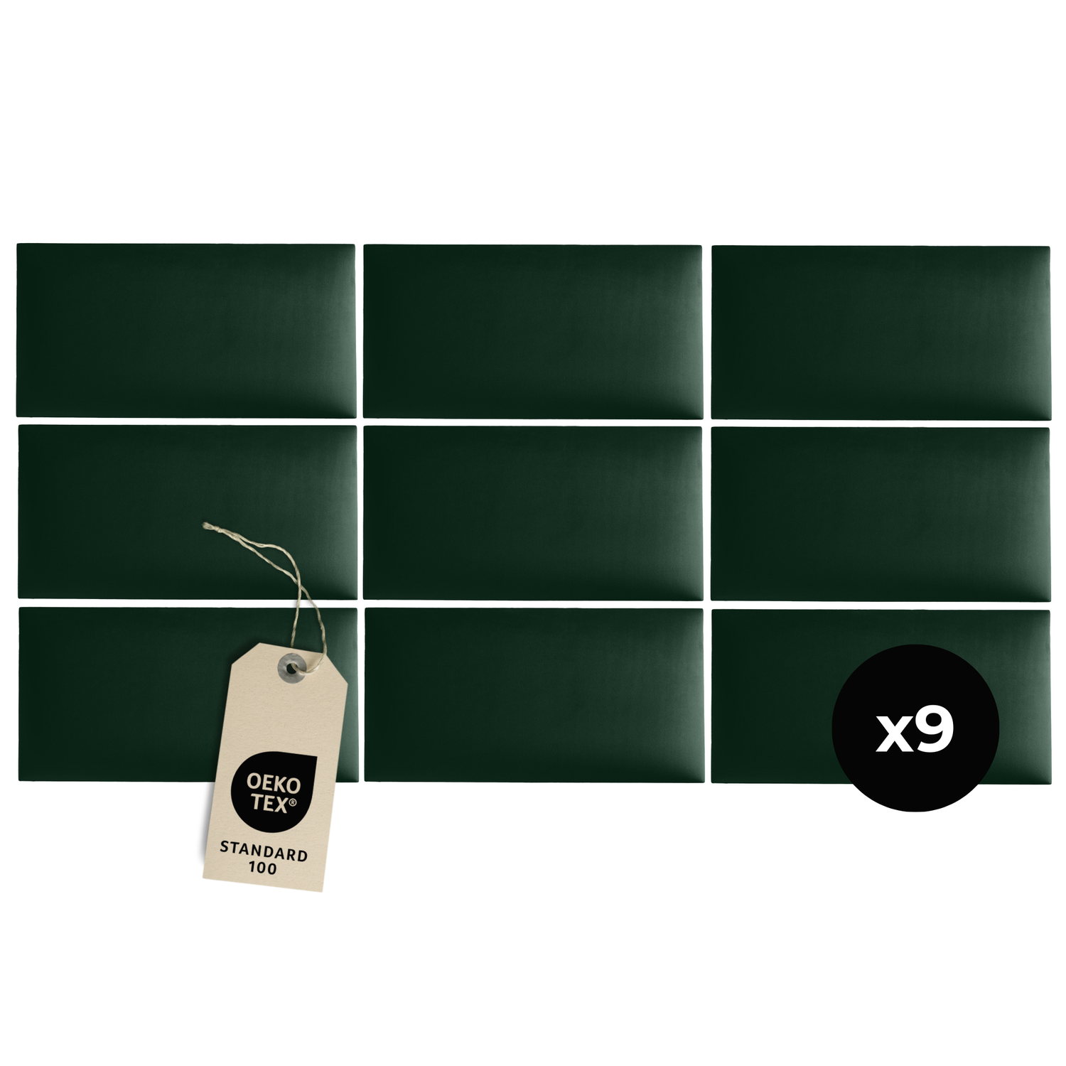 Bett Kopfteil 180cm Wandpolster 60x30 cm Bundle x9 Riviera Samt