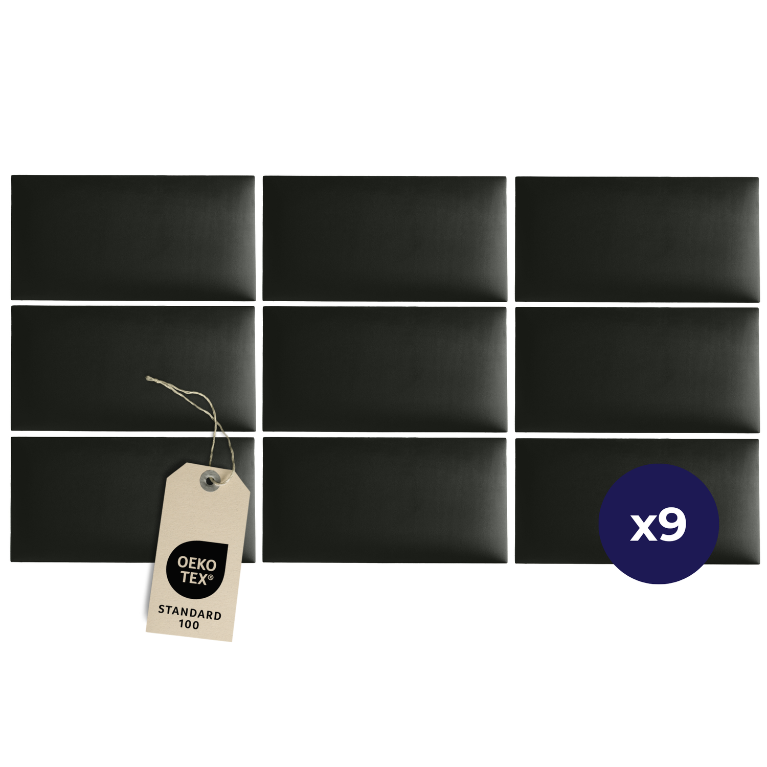 Bett Kopfteil 180cm Wandpolster 60x30 cm Bundle x9 Riviera Samt