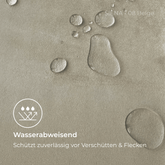 wasserabweisender Polsterstoff Velourledermitat Microfaser Beige Samt Softwalls