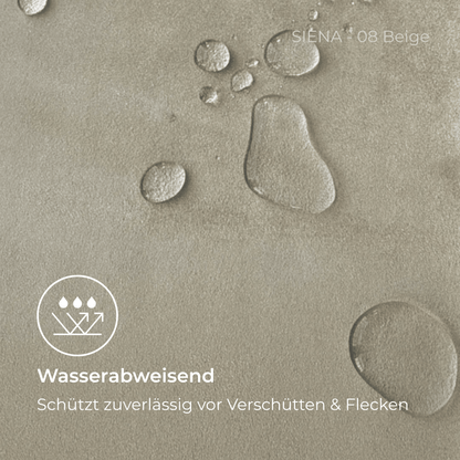 wasserabweisender Polsterstoff Velourledermitat Microfaser Beige Samt Softwalls