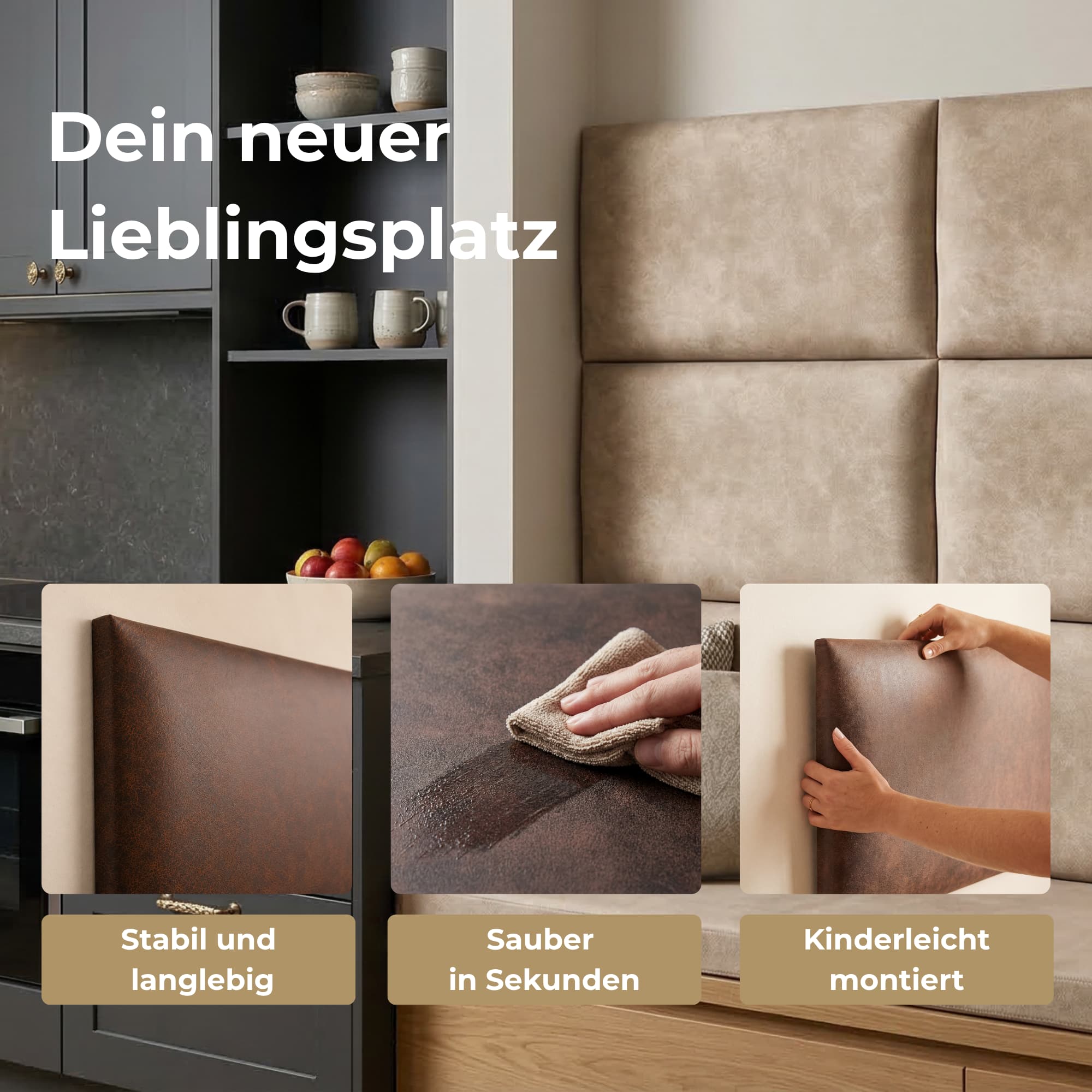 RECHTECK 60X30 MATERA VINTAGE KUNSTLEDER LEDEROPTIK