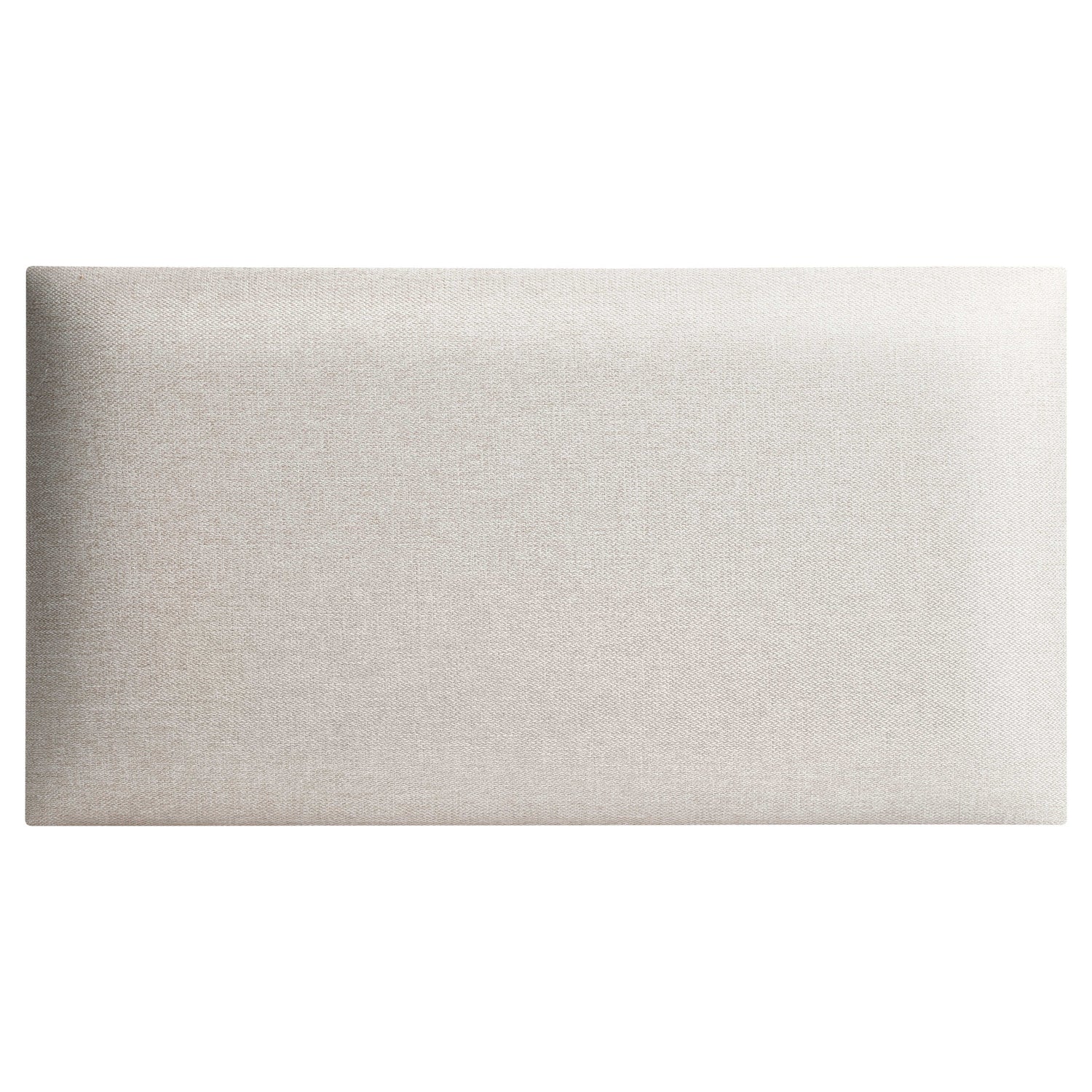 Rechteckiges Wandpolster aus Savona Webstoff mit Jacquard Struktur in der Farbe Creme SV1