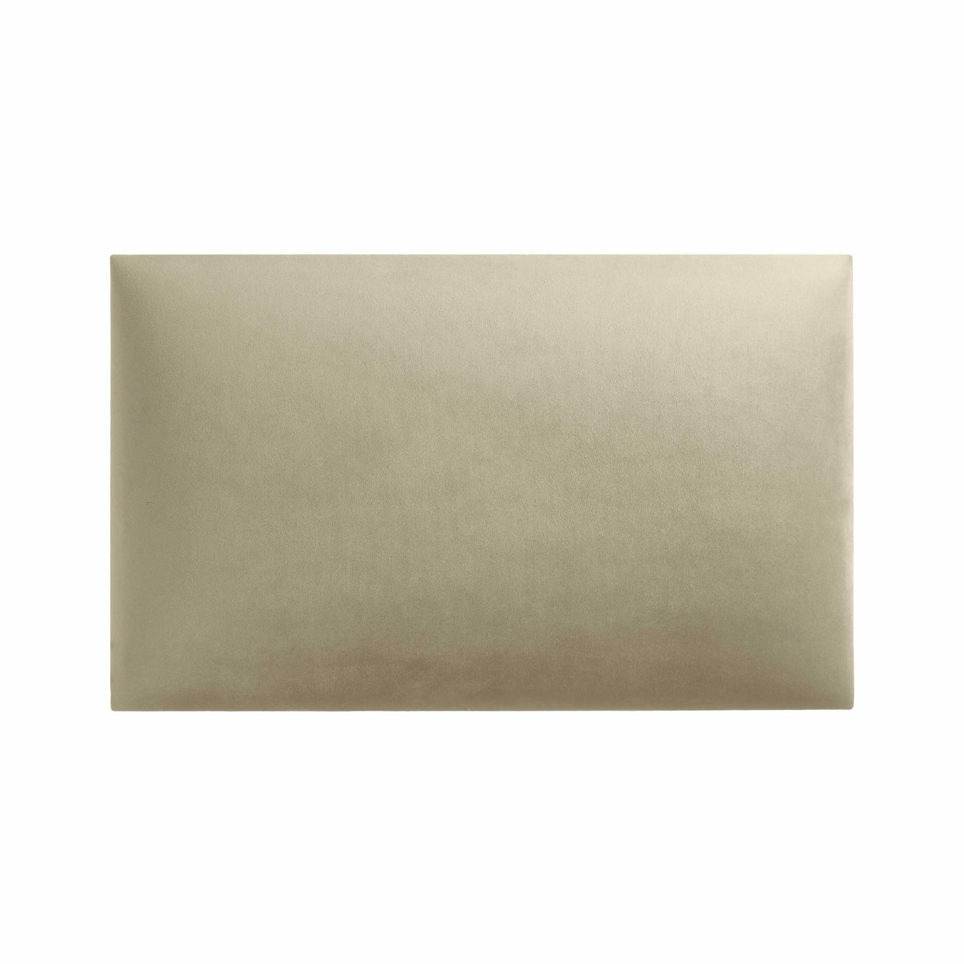 Rechteckiges Wandpolster 50x30 aus Riviera Samt Stoff in der Farbe Creme RV21